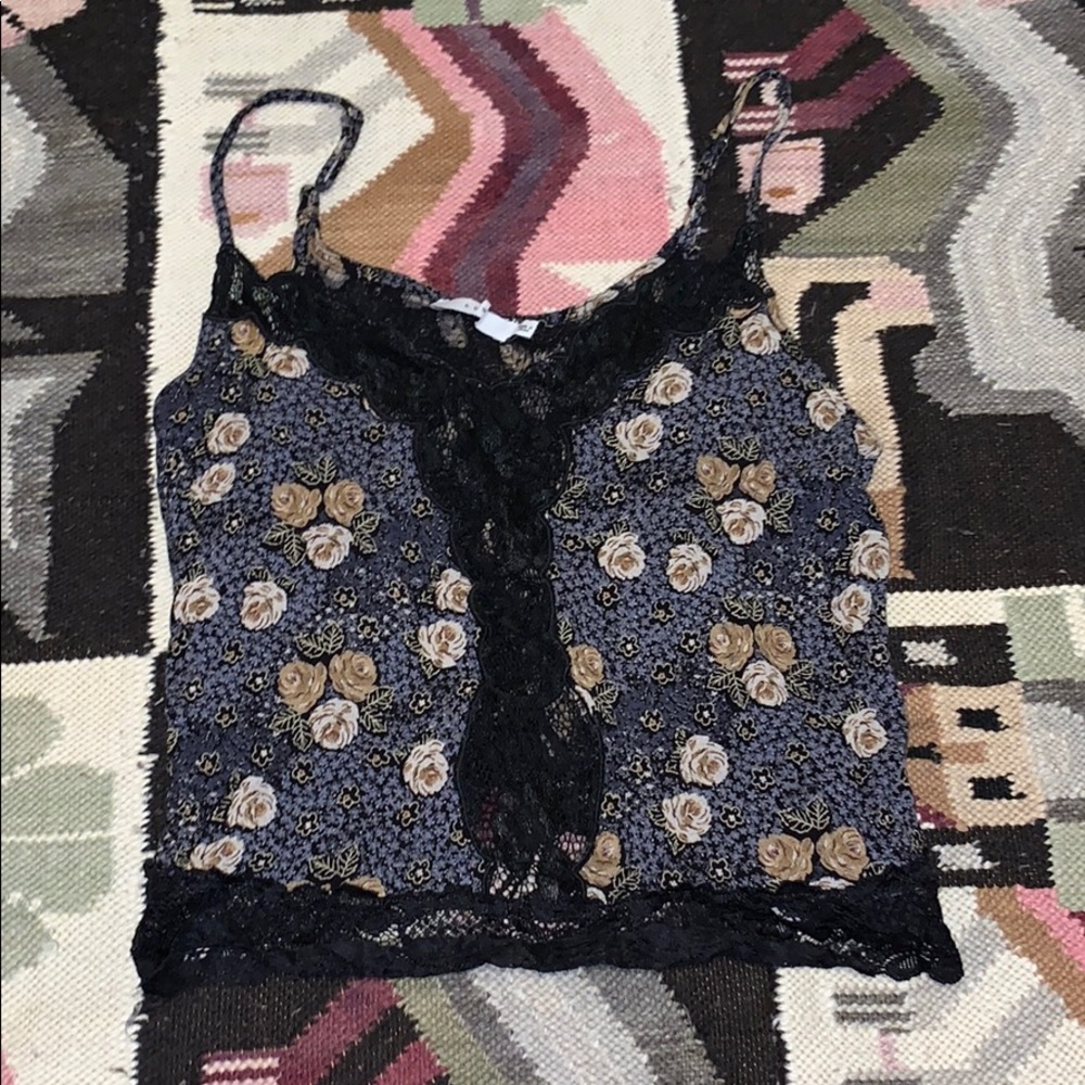 Vintage floral tank top